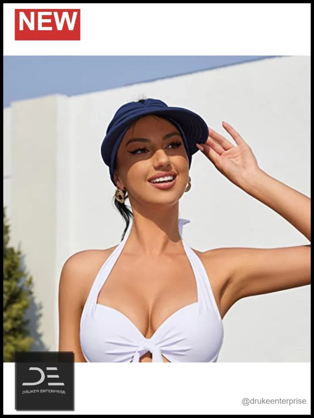 UPF 50+ Sun Visor Hat Foldable Travel Visor Lightweight Visor Hat